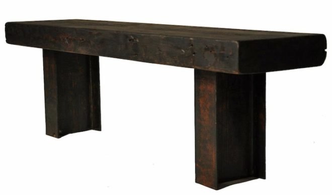 reclaimed materials, redwood, Mark Jupiter, BKLYN Designs, 2013, New York, Brooklyn, furniture, water tower, rare timber, recycled materials, found materials, Mark Jupiter, DUMBO