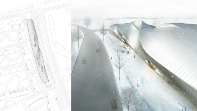 China Wood Sculpture Museum, MAD, eco museum, china, harbin, museum, skylights, daylighting