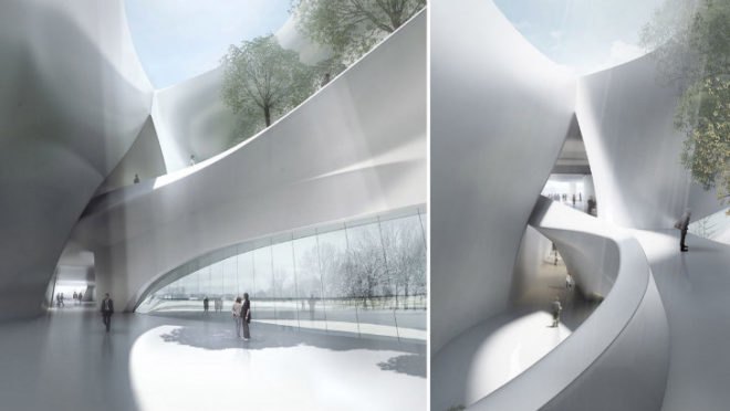 China Wood Sculpture Museum, MAD, eco museum, china, harbin, museum, skylights, daylighting