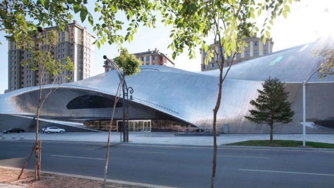 China Wood Sculpture Museum, MAD, eco museum, china, harbin, museum, skylights, daylighting
