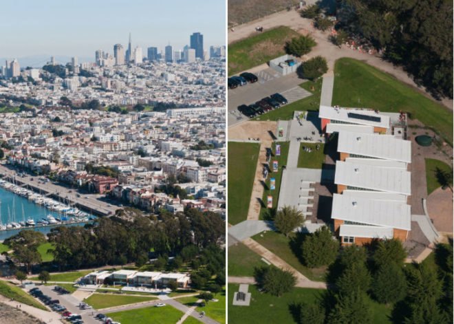 Crissy Field Center, Project Frog, prefab, youth education center, mk think, fischer development, golden gate conservancy