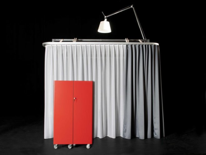 green design, eco design, sustainable design, Milan Design Week, Hotello, Roberto de Luca, Antonio Scarponi, Das konzept, portable office space, pop up office space, pop up hotel room, modular office space, foldable hotel room