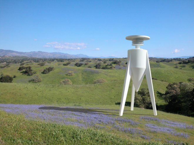 Solar-powered Eco-Seed Sowing Machines, Michael Jantzen, art, environmental destruction, environmental degradation signs, solar power, solar-powered art, global pollution levels, green design