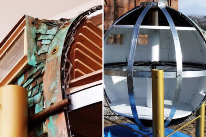 Ekinoid Copper Model, the ekinoid project, disaster-proof design, prefab housing, spherical house, pod house