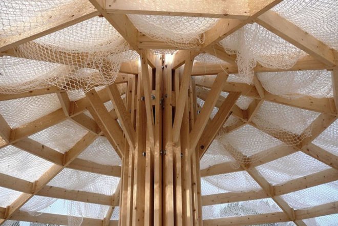 Encore Heureux, pop-up, yurt, Chinoiserie, Bordeaux, botanic garden, temporary architecture, Architecture, Daylighting, Air quality