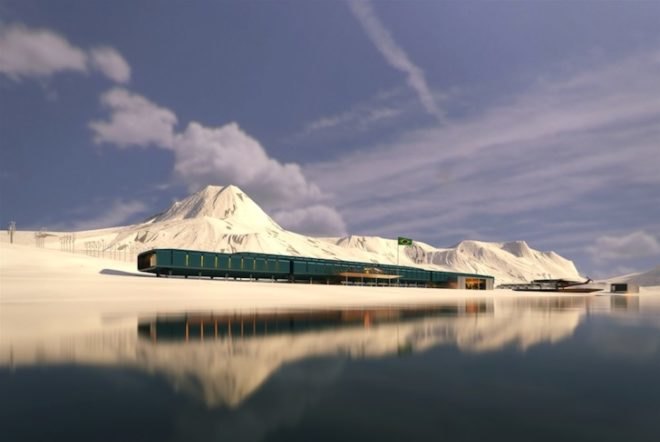 Comandante Ferraz Antarctic Station, Brazilian Antarctica, Estudio 41, green design, sustainable design, eco design, science, research, Antarctic, Keller Peninsula, prefabricated design, weather proof, clean energy, clean tech, solar power, wind power, thermal loss, conservation, wildlife
