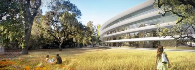 Apple Campus 2, Apple HQ Cupertino, Apple Spaceship Headquarters, Apple architecture, sustainable buildings, energy-efficient buildings, green masterplan Apple
