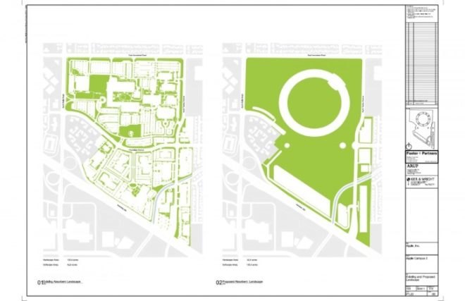 Apple Campus 2, Apple HQ Cupertino, Apple Spaceship Headquarters, Apple architecture, sustainable buildings, energy-efficient buildings, green masterplan Apple