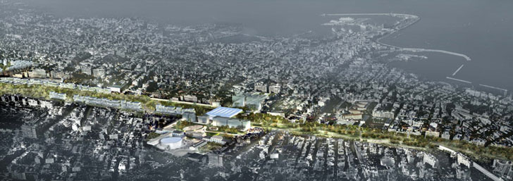 green design, eco design, sustainable design, Baricentrale redesign, Studio Fuksas, Jordi Henrich, elevated park Bari
