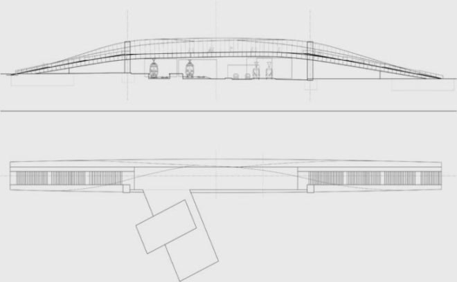 Gateway Villetaneuse, DVVD, pedestrian bridge, footbridge, pedestrian friendly, paris, villetaneuse,