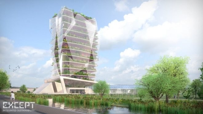 Hortus Celestia agriculture tower, vertical garden, agriculture tower, green tower, greenhouses, Netherlands greenhouses, urban agriculture, Except Netherlands, sustainable building