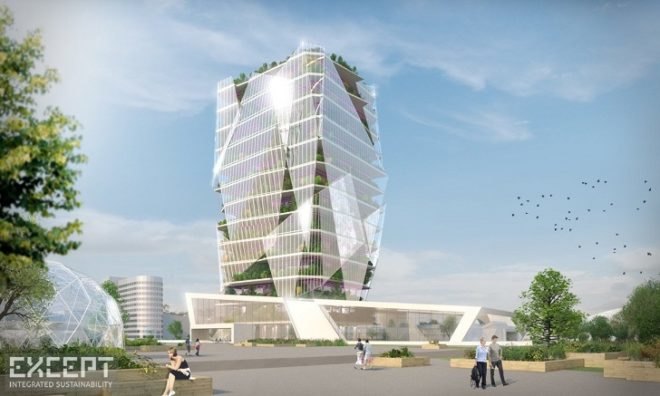 Hortus Celestia agriculture tower, vertical garden, agriculture tower, green tower, greenhouses, Netherlands greenhouses, urban agriculture, Except Netherlands, sustainable building
