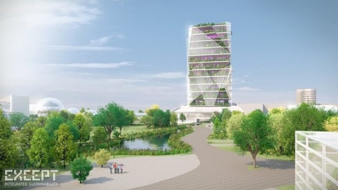 Hortus Celestia agriculture tower, vertical garden, agriculture tower, green tower, greenhouses, Netherlands greenhouses, urban agriculture, Except Netherlands, sustainable building
