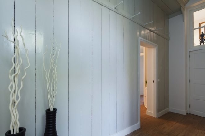 daylighting, adaptive reuse, green renovation, Zecc Architecten, Breukelen House, The Netherlands, green design, sustainable design, eco-design, wood, renovated coach house, wood-fired stove