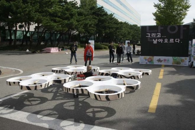 Hyundai, Hyundai IDEA festival, hyundai multi-rotor flying car, hyundai spare tire electric bike, hyundai portable transforming car, hyundai five-jointed car, hyundai road car/ bike, hyundai E4U egg car