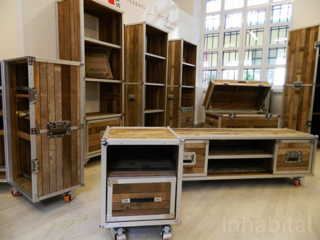 green design, eco design, sustainable design, IDI Studio, Roadies, recycled Teak, 100% FSC Teak, recycled aluminum, mini bar case, Roadie Collection
