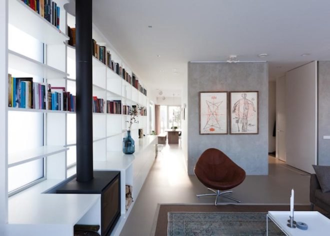 Marc Prosman Architecten, manmade island, artificial island, IJburg Villa, sustainable design, green design, eco-design, daylighting, natural light, shade, glazing, timber, pine
