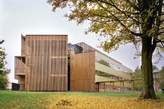INRA Research Laboratory, Tectoniques, INRA, sustainable timber, eco lab, eco laboratory, france,