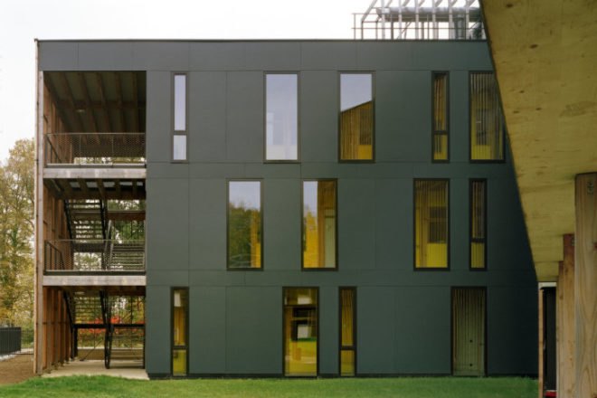 INRA Research Laboratory, Tectoniques, INRA, sustainable timber, eco lab, eco laboratory, france,