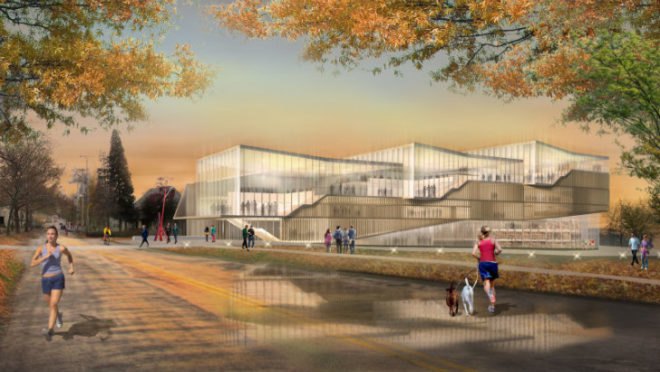 Kent State, Design Loft, Weiss Manfredi, green roof, daylighting, architecture school, eco school, cleveland