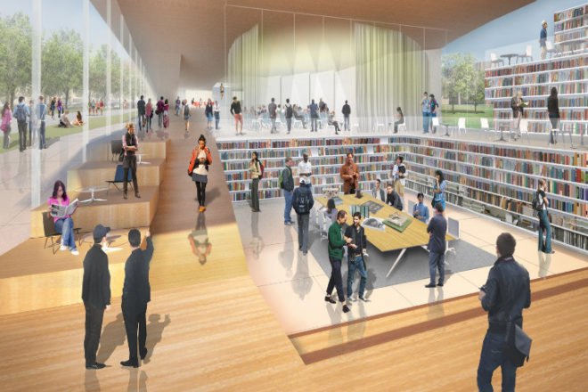 Kent State, Design Loft, Weiss Manfredi, green roof, daylighting, architecture school, eco school, cleveland