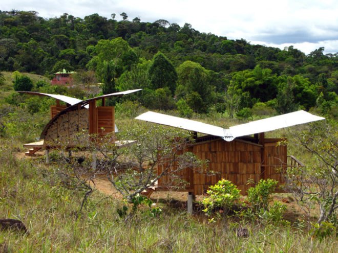 green design, eco design, sustainable design, Kristofer Nonn, Eco Cabanas, sustainable living for developing countries, recycled bottle wall, Venezuela shanty town
