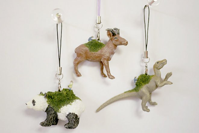 Maico Akiba, animals, migration, tiny sculptures, Animals, Art, green art, sustainable art, sekai, eco art