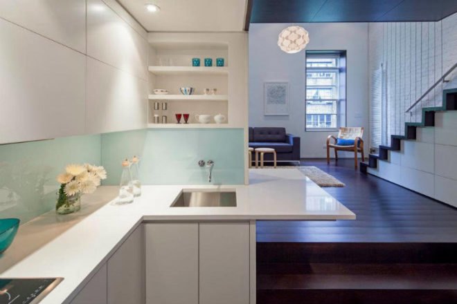 Manhattan Micro Loft, Specht Harpman, micro apartment, tiny apartment, tiny house, upper west side, small space living