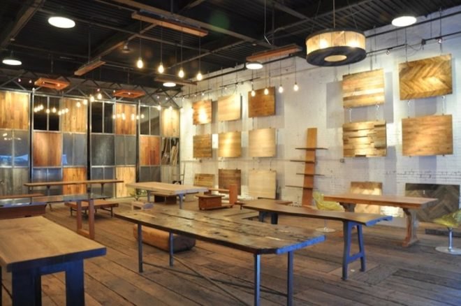 reclaimed materials, redwood, Mark Jupiter, BKLYN Designs, 2013, New York, Brooklyn, furniture, water tower, rare timber, recycled materials, found materials, Mark Jupiter, DUMBO
