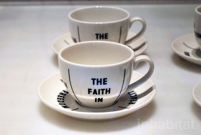 Milan Furniture Fair 2013, Droog Design, cup and saucer, porcelain, ink, product design, the faith in,