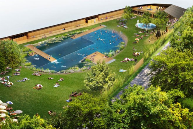 Naturbad Riehen, Herzog de Meuron, natural swimming pool, swimming pool, riehen, switzerland