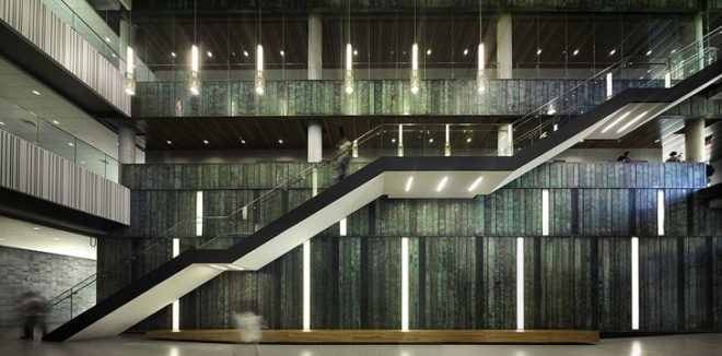 green design, eco design, sustainable design, University of Toronto Mississauga, perkins + Will, LEED silver campus, Hazel McCallion Academic Learning Center, University of Toronto Instructional Centre, green roof campus