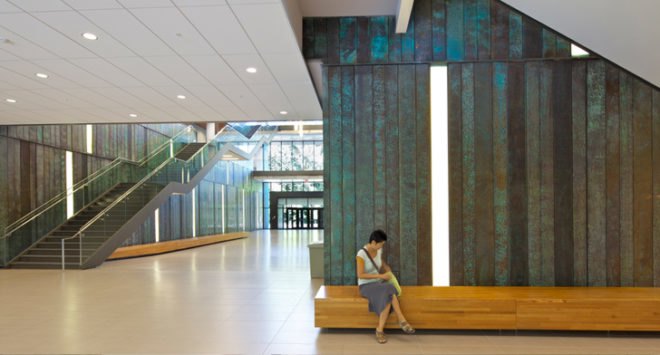 green design, eco design, sustainable design, University of Toronto Mississauga, perkins + Will, LEED silver campus, Hazel McCallion Academic Learning Center, University of Toronto Instructional Centre, green roof campus