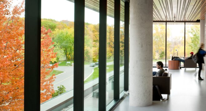 green design, eco design, sustainable design, University of Toronto Mississauga, perkins + Will, LEED silver campus, Hazel McCallion Academic Learning Center, University of Toronto Instructional Centre, green roof campus