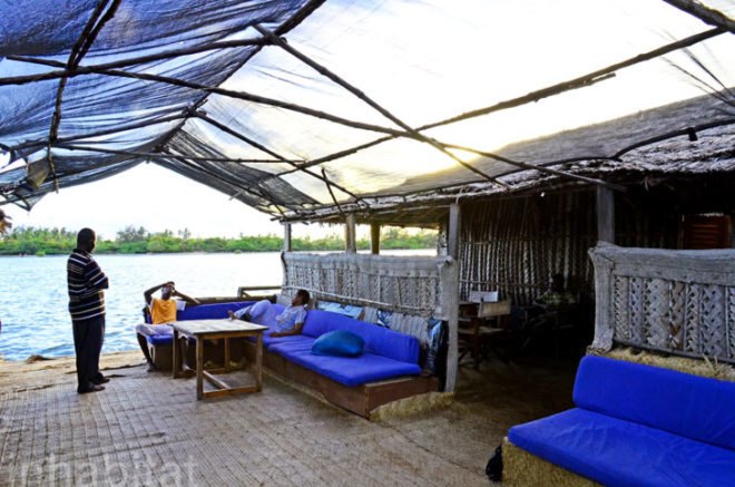 Pontoon Restaurant, floating bar, natural materials, recycled materials, solar-power, green design, sustainable design, eco-design, island-hopping, eco-tourism, Pontoon Restaurant, backpacking, island, Kenya, Lamu