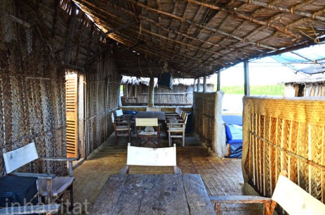 Pontoon Restaurant, floating bar, natural materials, recycled materials, solar-power, green design, sustainable design, eco-design, island-hopping, eco-tourism, Pontoon Restaurant, backpacking, island, Kenya, Lamu