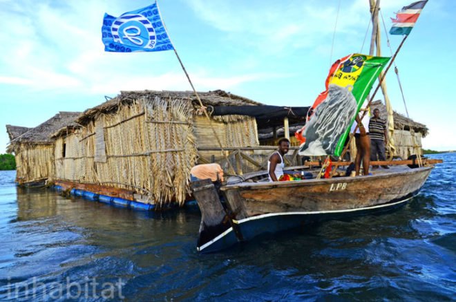 Pontoon Restaurant, floating bar, natural materials, recycled materials, solar-power, green design, sustainable design, eco-design, island-hopping, eco-tourism, Pontoon Restaurant, backpacking, island, Kenya, Lamu