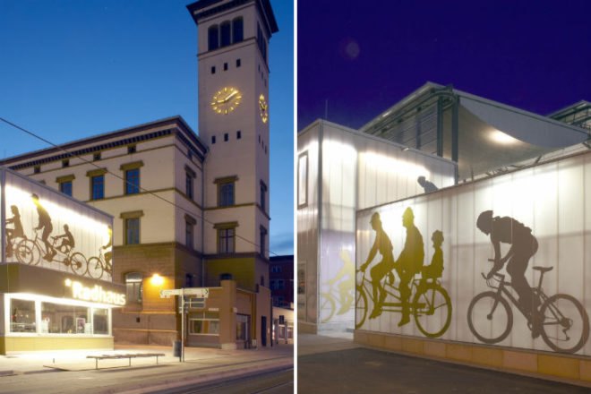 Radhaus, Osterwold Schmidt, bike shed, bike storage, bike station, bicycle storage, erfurt, germany