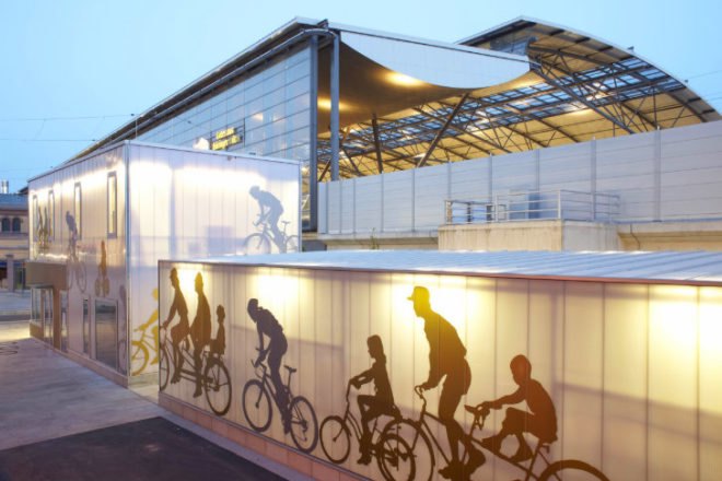 Radhaus, Osterwold Schmidt, bike shed, bike storage, bike station, bicycle storage, erfurt, germany