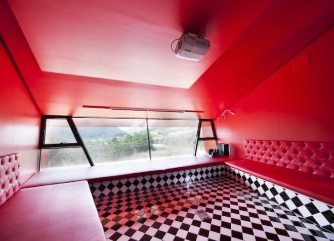 horned hotel, Rock it Suda, South Korea, Moon Hoon, fantasy, living architecture, pension, Korean pension, theater, absurd, design, sustainable design, themed hotel, regenerative design, mining town,