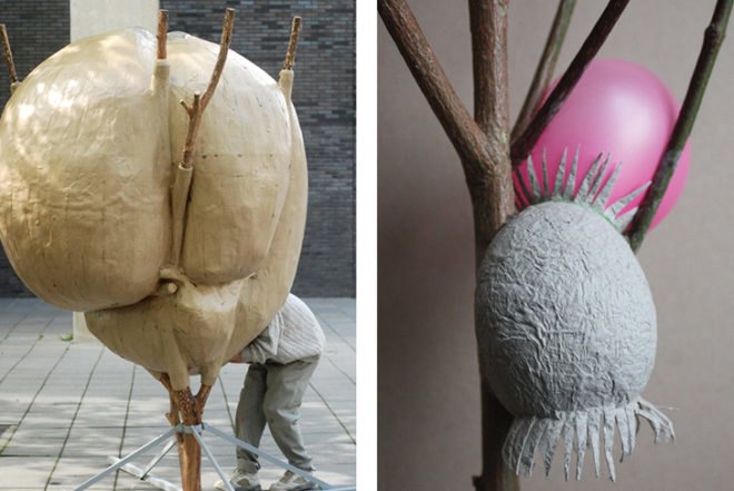 Roel de Boer, dutch design, pod, treehouse, city of trees, recycled cardboard, Architecture, Tiny Homes, Treehouses, Botanical,