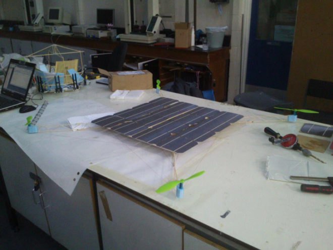 green design, eco design, sustainable design, SolarCopter, solar powered helicopter, solar powered airplane, Queen mary College