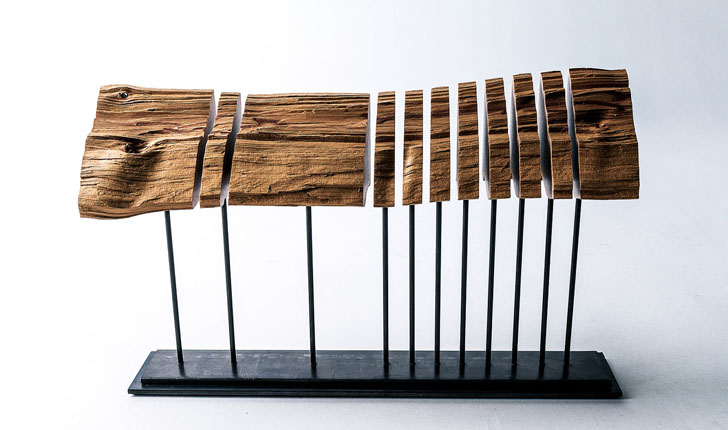green design, eco design, sustainable design, Paul Foeckler, Split Grain, California Cypress Wood, branch lamps, recycled tree lamp