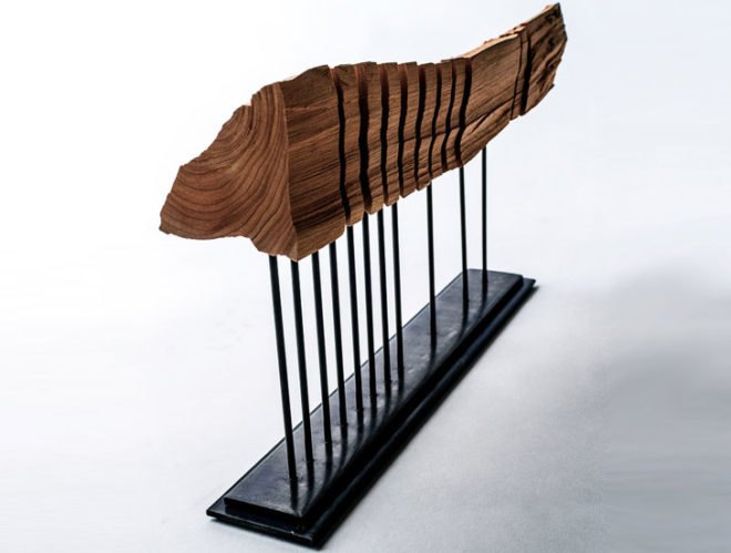 green design, eco design, sustainable design, Paul Foeckler, Split Grain, California Cypress Wood, branch lamps, recycled tree lamp