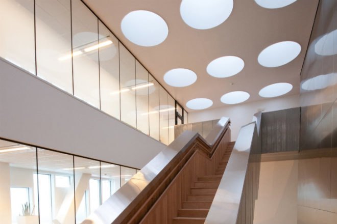 Statoil Offices, A-Lab, eco office, prefab office, high performance facade, energy efficient design, norway
