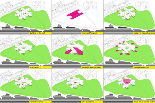 Statoil Offices, A-Lab, eco office, prefab office, high performance facade, energy efficient design, norway