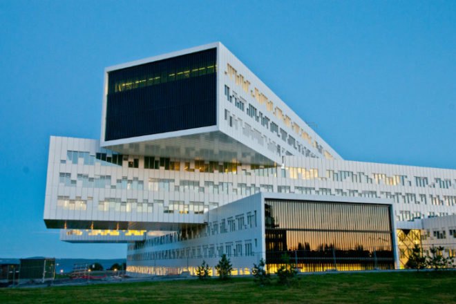 Statoil Offices, A-Lab, eco office, prefab office, high performance facade, energy efficient design, norway