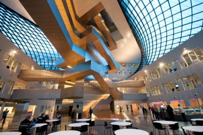 Statoil Offices, A-Lab, eco office, prefab office, high performance facade, energy efficient design, norway