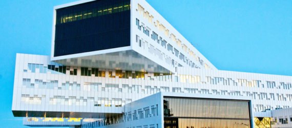 Statoil Offices, A-Lab, eco office, prefab office, high performance facade, energy efficient design, norway