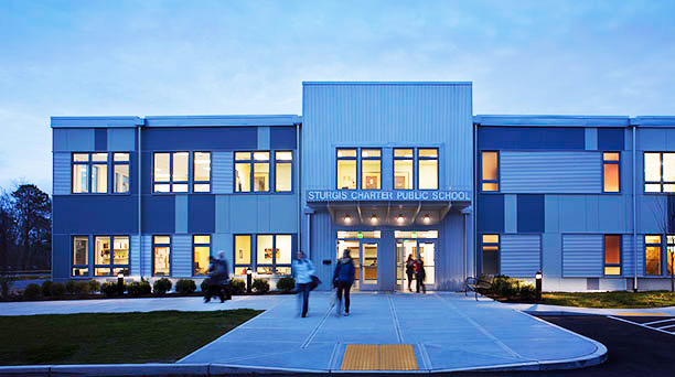 Studio G Architects, Sturgis Charter Public School, green building, sustainable building, modular architecture, sustainable architecture, daylighting, prefab building, modular, prefabricated architecture